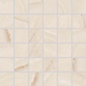 RAKO ONYX mozaika 30x30(5x5) cm, lepená na síti, tmavě béžová