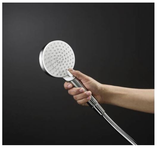 HANSGROHE CROMETTA 1JET sprchová souprava 3-dílná, ruční sprcha pr. 100 mm, tyč, hadice, bílá/chrom 26533400 Obrázek - fotka