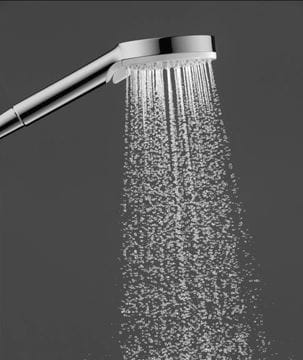 HANSGROHE CROMETTA VARIO 2JET sprchová souprava 4-dílná, ruční sprcha pr. 100 mm, 2 proudy, tyč, hadice, mýdlenka, bílá/chrom 26553400 Obrázek - fotka