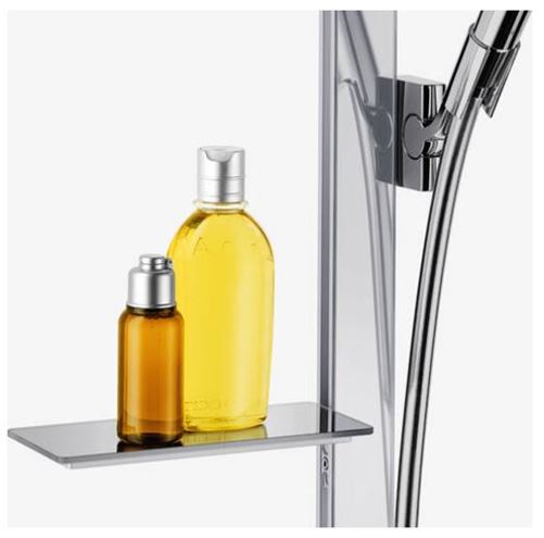 HANSGROHE RAINDANCE SELECT E 120 3JET sprchová souprava 4-dílná, ruční sprcha pr. 125 mm, 3 proudy, tyč, hadice, polička, chrom 27648000 Obrázek - fotka