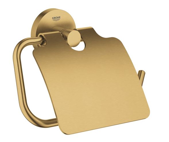 GROHE ESSENTIALS držák toaletního papíru s krytem, nástěnný, kartáčovaný cool sunrise 40367GN1 Obrázek - Hlavní obrázek