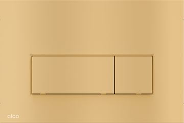 ALCA THIN M57 ovládací tlačítko pro dvě splachování, plast, matný gold