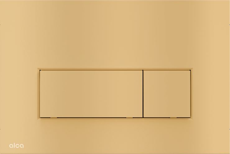 ALCA THIN M57 ovládací tlačítko pro dvě splachování, plast, matný gold M57-G-M Obrázek - Hlavní obrázek