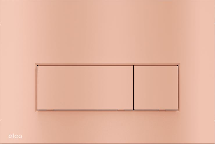 ALCA THIN M57 ovládací tlačítko pro dvě splachování, plast, matný red gold M57-RG-M Obrázek - Hlavní obrázek