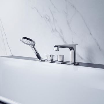 AXOR CITTERIO E vanová termostatická baterie na okraj vany, 4-otvorová, se sprchovou soupravou, chrom 36411000 Obrázek - fotka