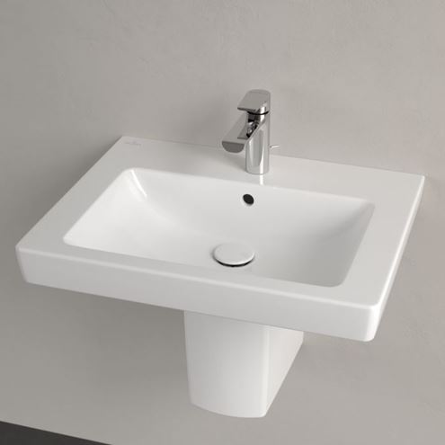 VILLEROY & BOCH SUBWAY 2.0 umyvadlo 60 cm, s otvorem pro baterii a přepadem, alpská bílá 71136001 Obrázek - fotka