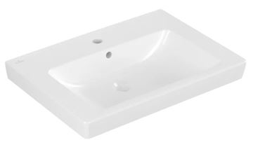 VILLEROY & BOCH SUBWAY 2.0 umyvadlo 65 cm, s otvorem pro baterii a přepadem, alpská bílá
