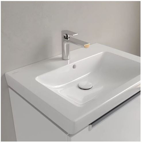 VILLEROY & BOCH SUBWAY 2.0 umyvadlo 65 cm, s otvorem pro baterii a přepadem, alpská bílá 7113FA01 Obrázek - fotka