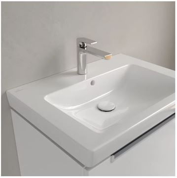 VILLEROY & BOCH SUBWAY 2.0 umyvadlo 65 cm, s otvorem pro baterii a přepadem, CeramicPlus, alpská bílá 7113FAR1 Obrázek - fotka