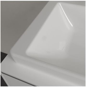 VILLEROY & BOCH SUBWAY 3.0 umyvadlo 60 cm, s otvorem pro baterii a přepadem, broušené, alpská bílá 4A706G01 Obrázek - fotka