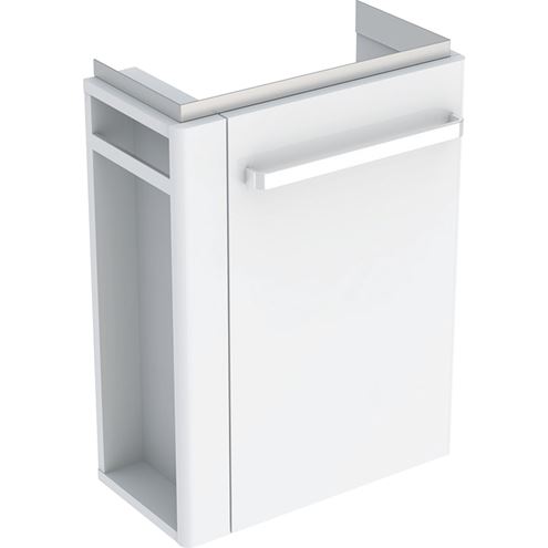 GEBERIT SELNOVA COMPACT skříňka pod umývátko 44,8x25,2x60,4 cm, 1 dvířka, panty vpravo, matná bílá/lesklá bílá 501.496.00.1 Obrázek - Hlavní obrázek