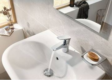 KLUDI PURE&SOLID umyvadlová stojánková baterie, s odtokovou soupravou, chrom 343880575WR4 Obrázek - fotka