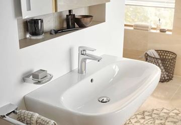 KLUDI PURE&SOLID umyvadlová stojánková baterie, s odtokovou soupravou, chrom 342930575WR4 Obrázek - fotka