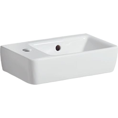 GEBERIT SELNOVA COMPACT umývátko 40 cm, s otvorem pro baterii vlevo a přepadem 501.518.00.7 Obrázek - Hlavní obrázek