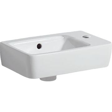 GEBERIT SELNOVA COMPACT umývátko 40 cm, s otvorem pro baterii vpravo a přepadem