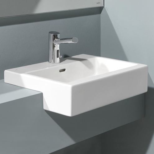 LAUFEN LIVING umyvadlo 55 cm, s otvorem pro baterii a přepadem H8134320001041 Obrázek - fotka