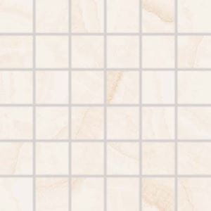 RAKO ONYX mozaika 30x30(5x5) cm, lepená na síti, lesk, světle béžová