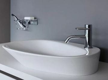LAUFEN PALOMBA COLLECTION umyvadlo na desku 60 cm, s otvorem pro baterii a přepadem H8168030001041 Obrázek - fotka
