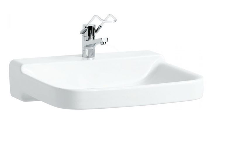 LAUFEN PRO LIBERTY bezbariérové umyvadlo 65 cm, s otvorem pro baterii, bez přepadu H8119530001561 Obrázek - Hlavní obrázek