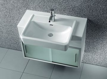 LAUFEN PRO umyvadlo 56 cm, s otvorem pro baterii a přepadem H8129610001041 Obrázek - fotka