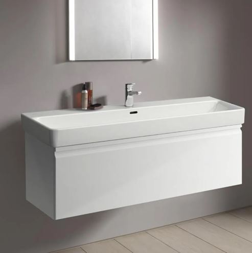 LAUFEN PRO S umyvadlo 120 cm, s otvorem pro baterii a přepadem H8149650001041 Obrázek - fotka