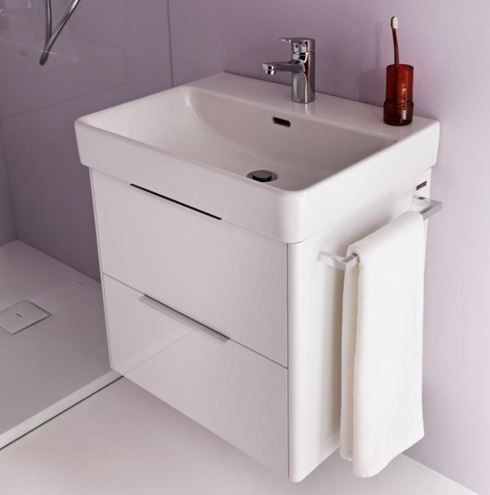 LAUFEN PRO S umyvadlo 60 cm, s otvorem pro baterii a přepadem H8109630001041 Obrázek - fotka