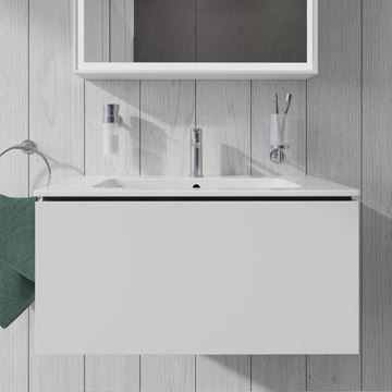 DURAVIT L-CUBE skříňka pod umyvadlo 82x48,1x40 cm, 1 zásuvka, Push-open, White matt LC614101818 Obrázek - fotka