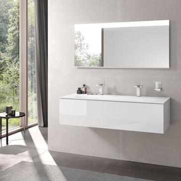 KEUCO EDITION 11 skříňka pod umyvadlo 140x53,5x35 cm, 1 zásuvka, Push-open, bílá 31361380000 Obrázek - fotka