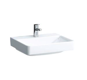 LAUFEN PRO S umyvadlo 60 cm, s otvorem pro baterii, bez přepadu, LCC