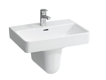 LAUFEN PRO S umyvadlo 55 cm, s otvorem pro baterii a přepadem H8189580001041 Obrázek - fotka