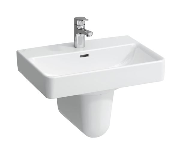 LAUFEN PRO S umyvadlo 55 cm, s otvorem pro baterii a přepadem H8189580001041 Obrázek - fotka