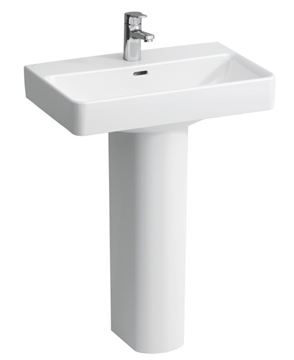 LAUFEN PRO S umyvadlo 60 cm, s otvorem pro baterii a přepadem H8189590001041 Obrázek - fotka