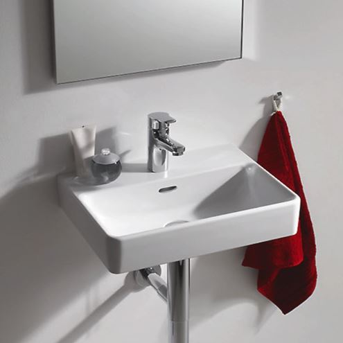 LAUFEN PRO S umývátko 45 cm, s otvorem pro baterii a přepadem, LCC H8159614001041 Obrázek - fotka