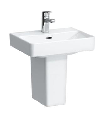 LAUFEN PRO S umývátko 45 cm, s otvorem pro baterii a přepadem, broušené, LCC H8169614001041 Obrázek - fotka