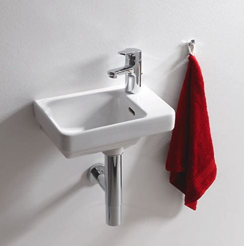 LAUFEN PRO S umývátko 36 cm, s otvorem pro baterii a přepadem H8159600001041 Obrázek - fotka