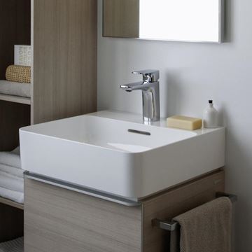 LAUFEN VAL umývátko 45 cm, s otvorem pro baterii a přepadem H8152810001041 Obrázek - fotka