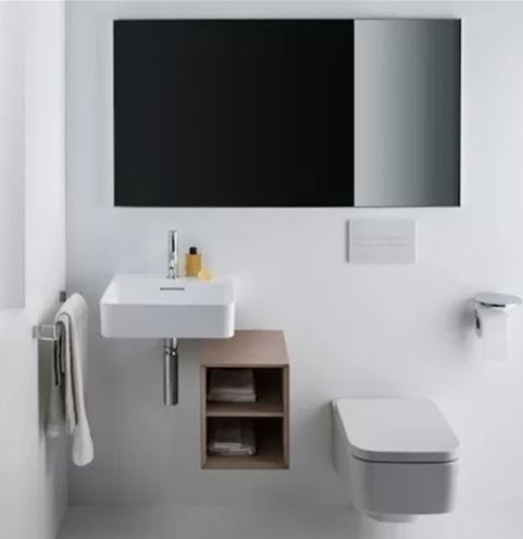 LAUFEN VAL umývátko 45 cm, s otvorem pro baterii a přepadem H8152810001041 Obrázek - fotka