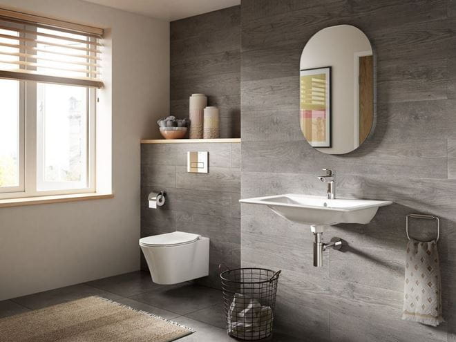 IDEAL STANDARD CONNECT AIR umyvadlo 64 cm, s otvorem pro baterii a přepadem E028901 Obrázek - fotka