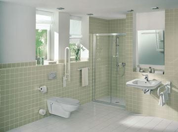IDEAL STANDARD CONTOUR 21 bezbariérové umyvadlo 60 cm, s otvorem pro baterii a přepadem S238901 Obrázek - fotka