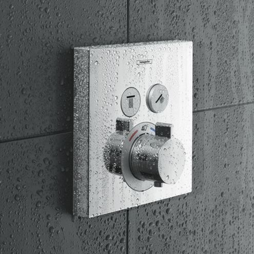 HANSGROHE SHOWER SELECT podomítková termostatická baterie, pro 2 spotřebiče, chrom 15763000 Obrázek - fotka