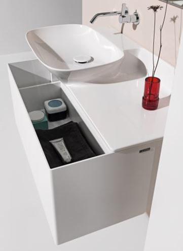 LAUFEN INO skříňka pod umyvadlo 77x34,8x35,5 cm, 1 zásuvka, Push-open, matná bílá H4254010301701 Obrázek - fotka