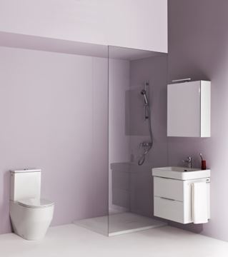 LAUFEN BASE skříňka pod umyvadlo 57x35,8x51,5 cm, 2 zásuvky, lesklá bílá H4022121102611 Obrázek - fotka