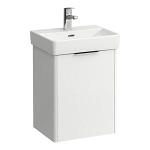 LAUFEN BASE skříňka pod umývátko 41,5x32,1x51,5 cm, 1 dvířka, panty vlevo, matná bílá