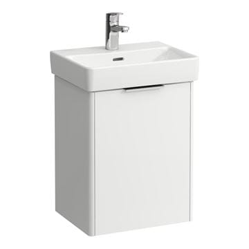 LAUFEN BASE skříňka pod umývátko 41,5x32,1x51,5 cm, 1 dvířka, panty vlevo, matná bílá