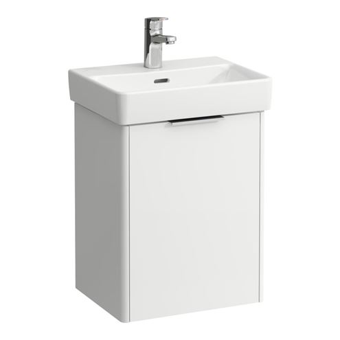 LAUFEN BASE skříňka pod umývátko 41,5x32,1x51,5 cm, 1 dvířka, panty vlevo, matná bílá H4021111102601 Obrázek - Hlavní obrázek