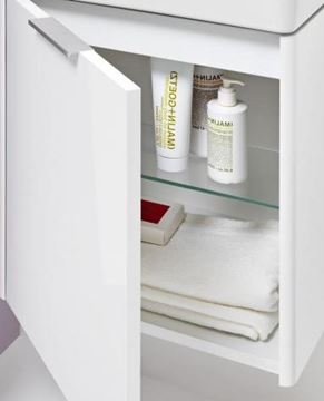 LAUFEN BASE skříňka pod umývátko 41,5x32,1x51,5 cm, 1 dvířka, panty vlevo, matná bílá H4021111102601 Obrázek - fotka