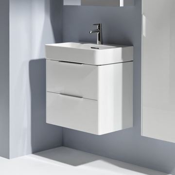 LAUFEN BASE skříňka pod umyvadlo 53,3x39,1x51,5 cm, 2 zásuvky, bílá mat H4021921102601 Obrázek - fotka