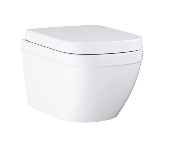 GROHE EURO CERAMIC závěsné WC se SoftClose sedátkem, Rimless, Triple Vortex splachování, alpská bílá 39554000 Obrázek - Hlavní obrázek