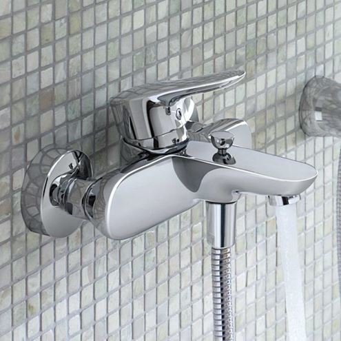 KLUDI OBJEKTA vanová nástěnná baterie, s přepínačem, chrom 326530575 Obrázek - fotka
