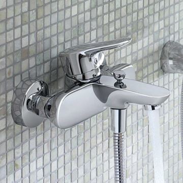 KLUDI OBJEKTA vanová nástěnná baterie, s přepínačem, chrom 326530575 Obrázek - fotka